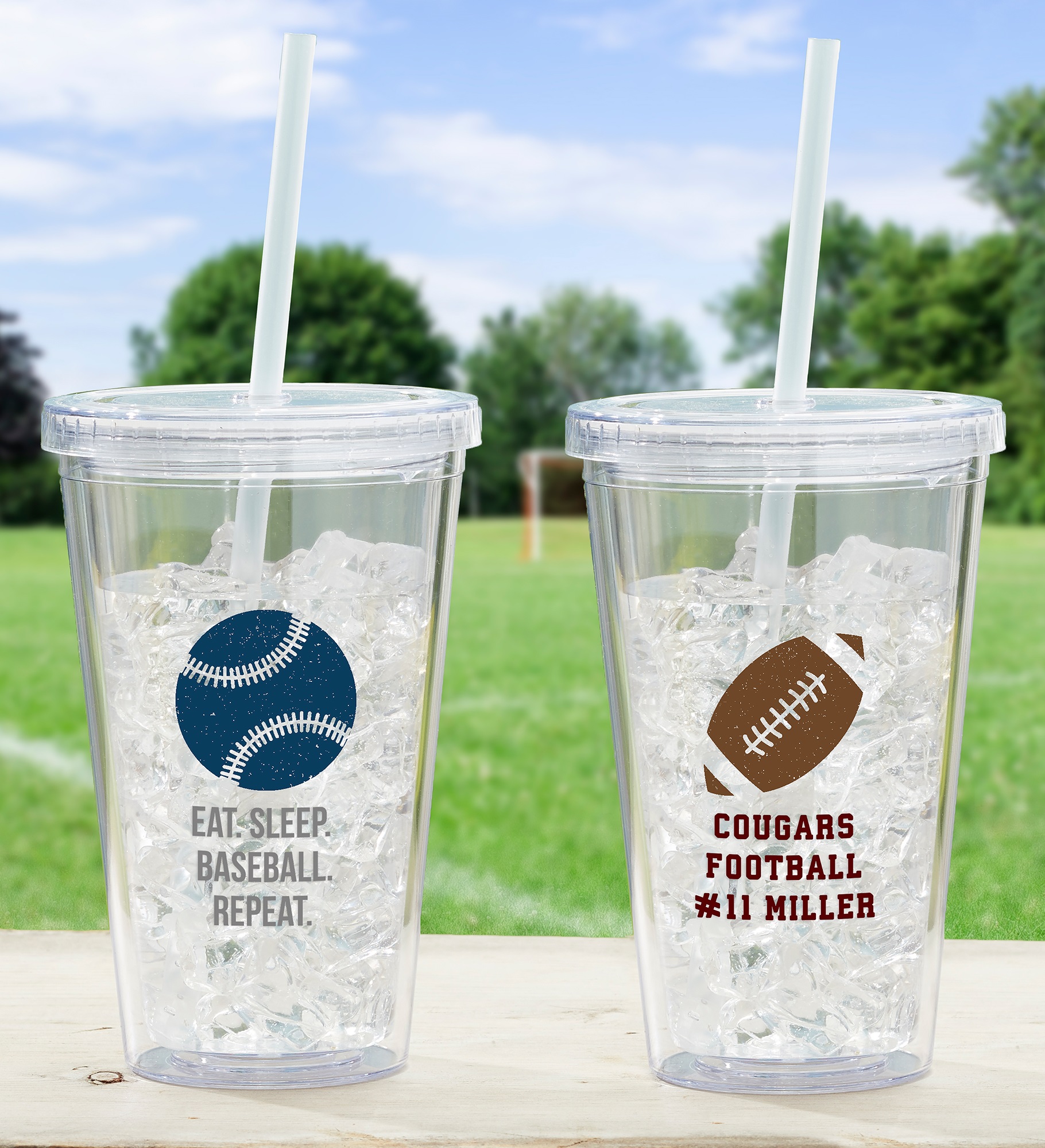 Choose Your Icon Personalized 17 oz. Sports Acrylic Insulated Tumbler